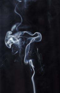 A cloud of smoke